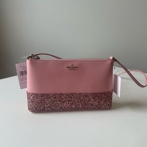 NWT KATE SPADE Flash Glitter Crossbody in Pink